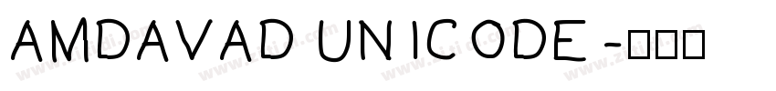 AMDAVAD UNICODE字体转换
